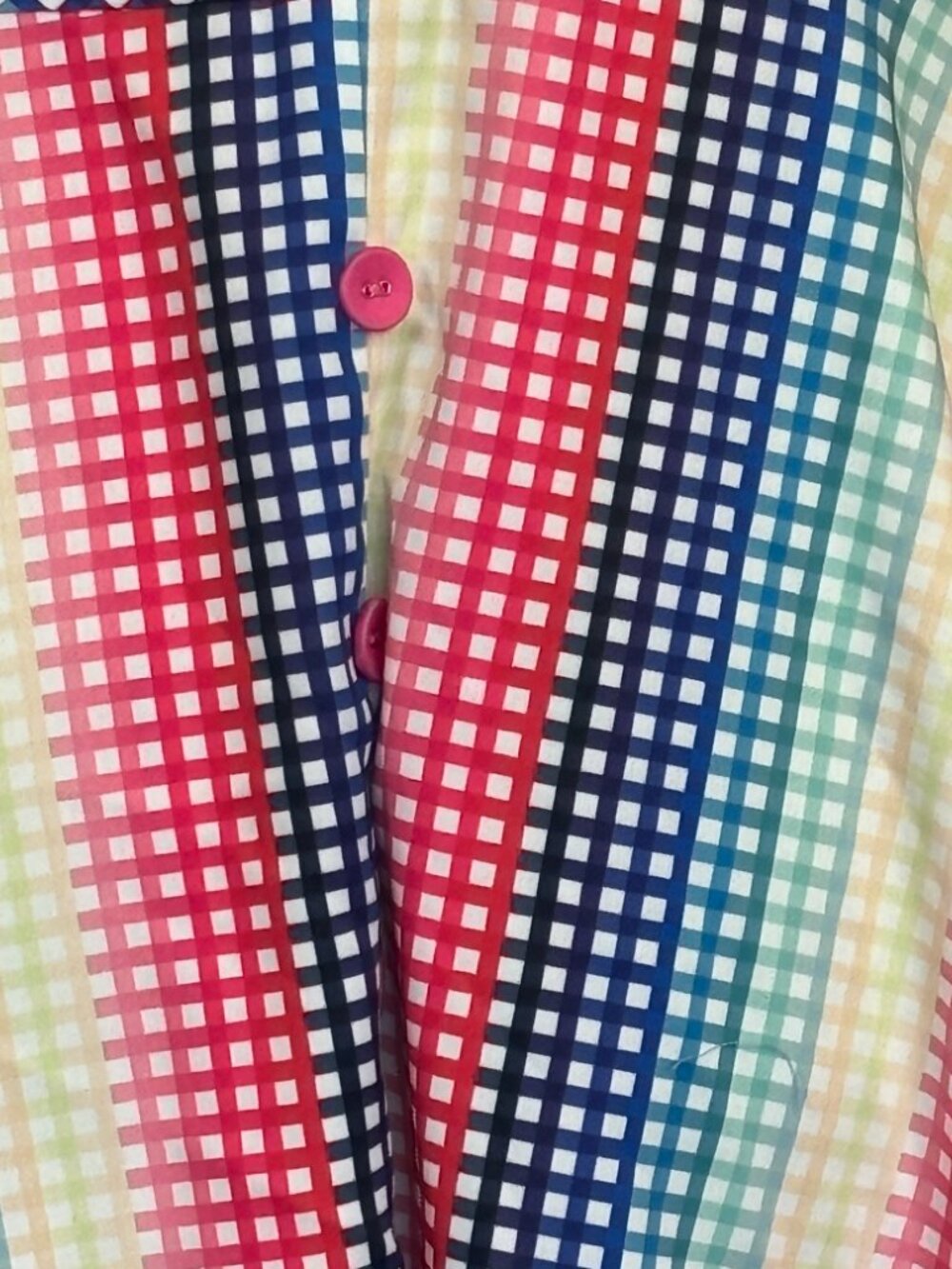 Voodoo Vixen Rainbow Grid Print Pin-up Style Dress Size 1X - Picture 3 of 5